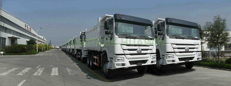 SINOTRUK HOWO 6X4 Volquete delantero con volante a la izquierda, volante a la derecha, camión volquete